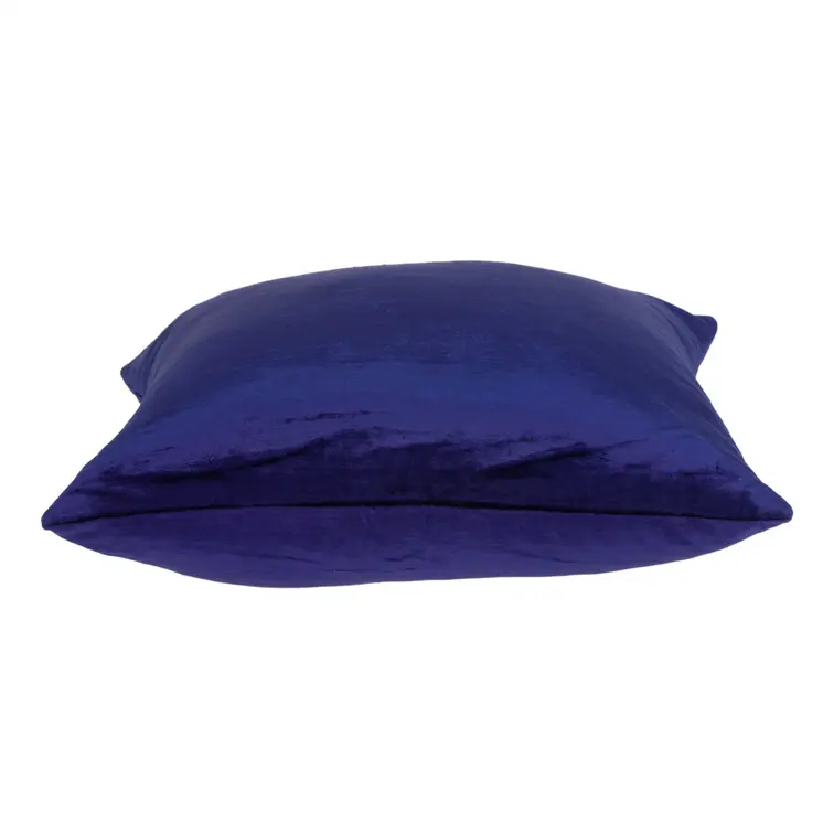 22" Royal Blue Cotton Blend Throw Pillow