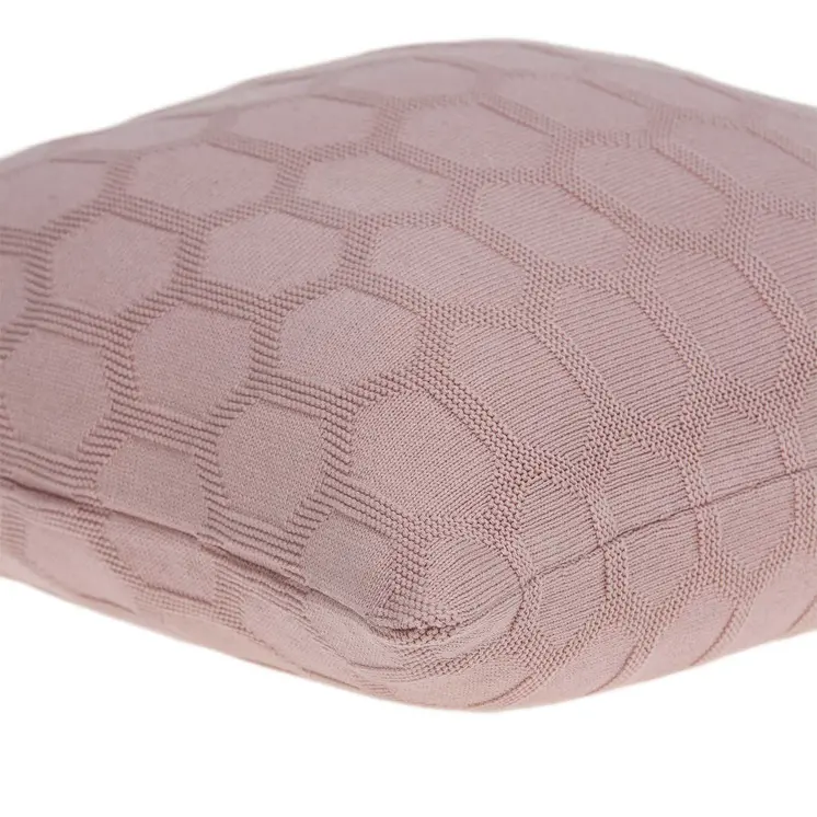 20" X 7" X 20" Transitional Pink Pillow Cover With Poly Insert