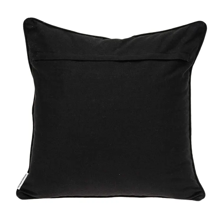 20" X 7" X 20" Transitional Black And White Zebra Pillow Cover With Poly Insert