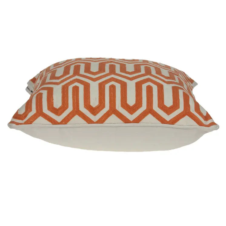 20" X 7" X 20" Transitional Multicolored Pillow Cover With Poly Insert
