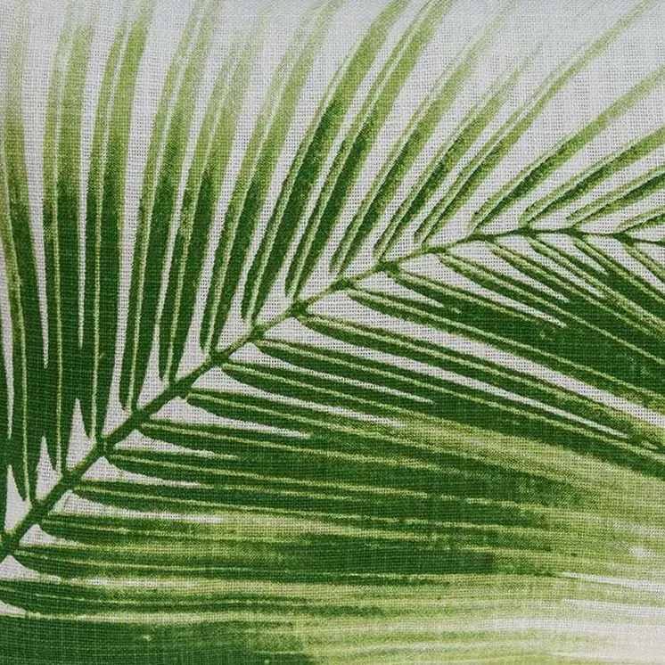 20" X 6" X 14" Cool Tropical Green Pillow Cover With Poly Insert