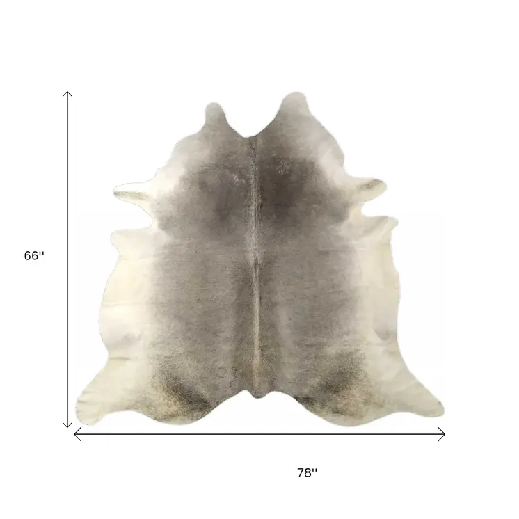 5' X 6' Natural Cowhide Handmade Area Rug