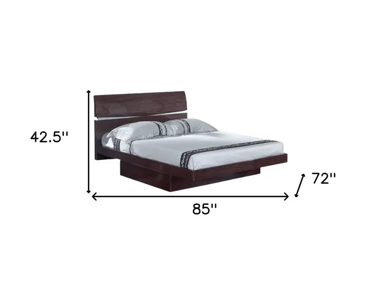 Four Piece Wood Brown Solid Wood Bedroom Set With Mirror
