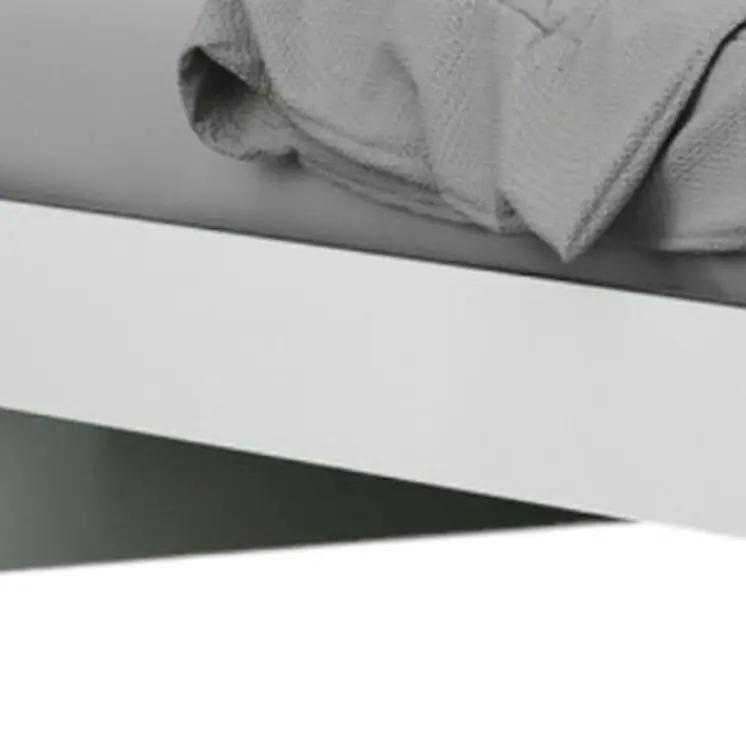 Four Piece White Solid Wood Bedroom Set With Mirror