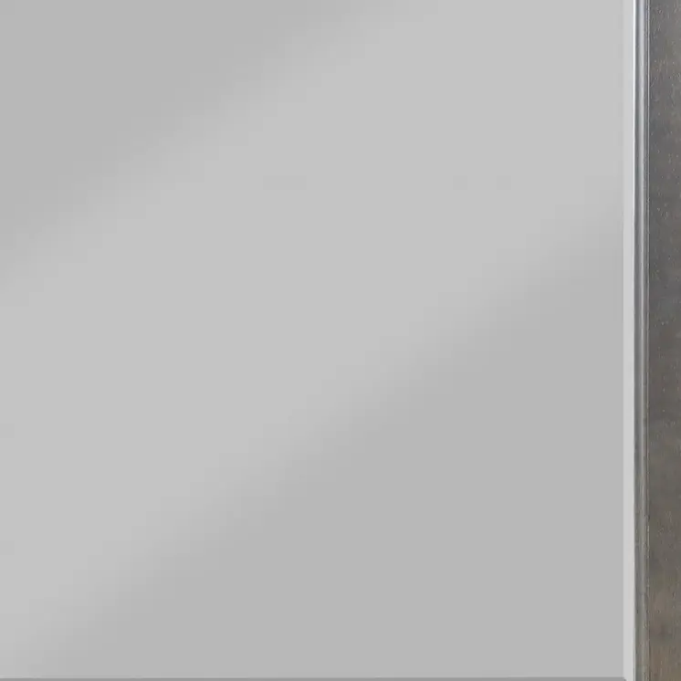 38" Gray Square Wood Framed Accent Mirror