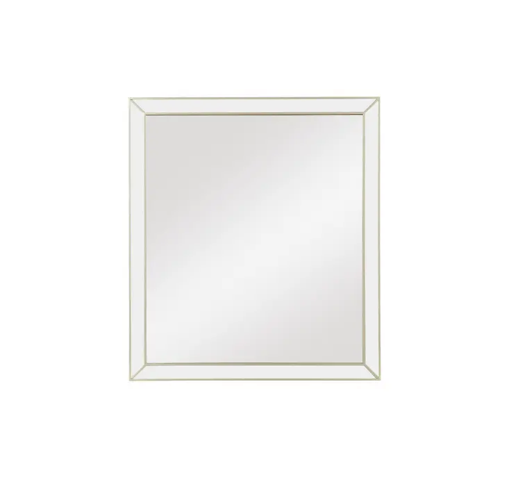 Champagne Wooden Rectangular Mirror
