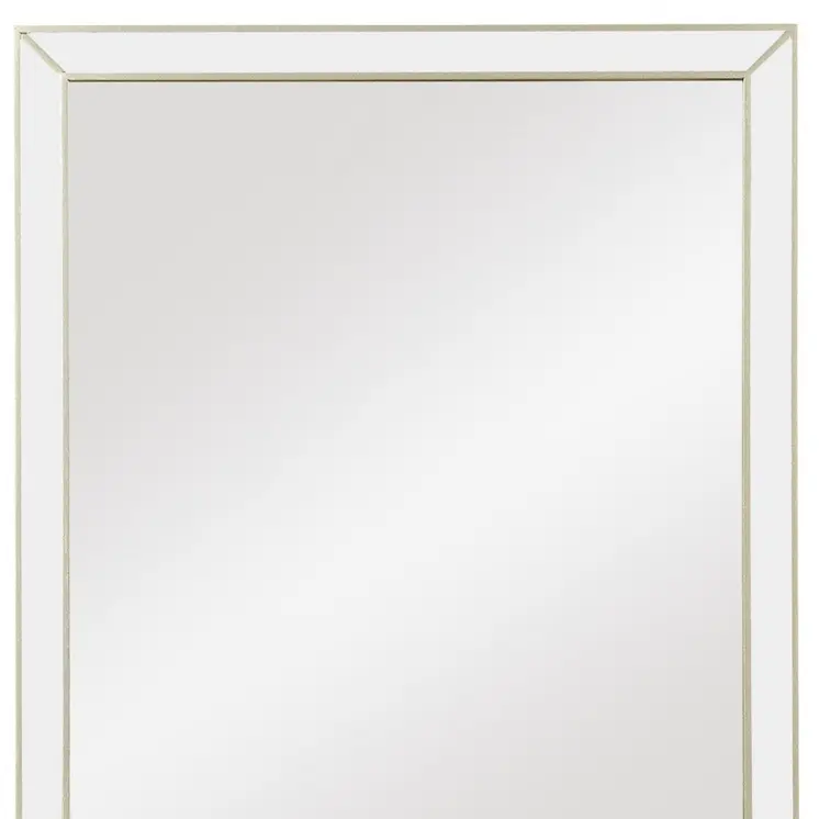Champagne Wooden Rectangular Mirror