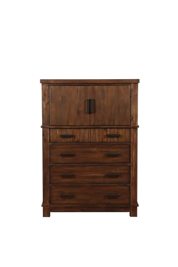 18" X 38" X 54" Cherry Oak Wood Chest