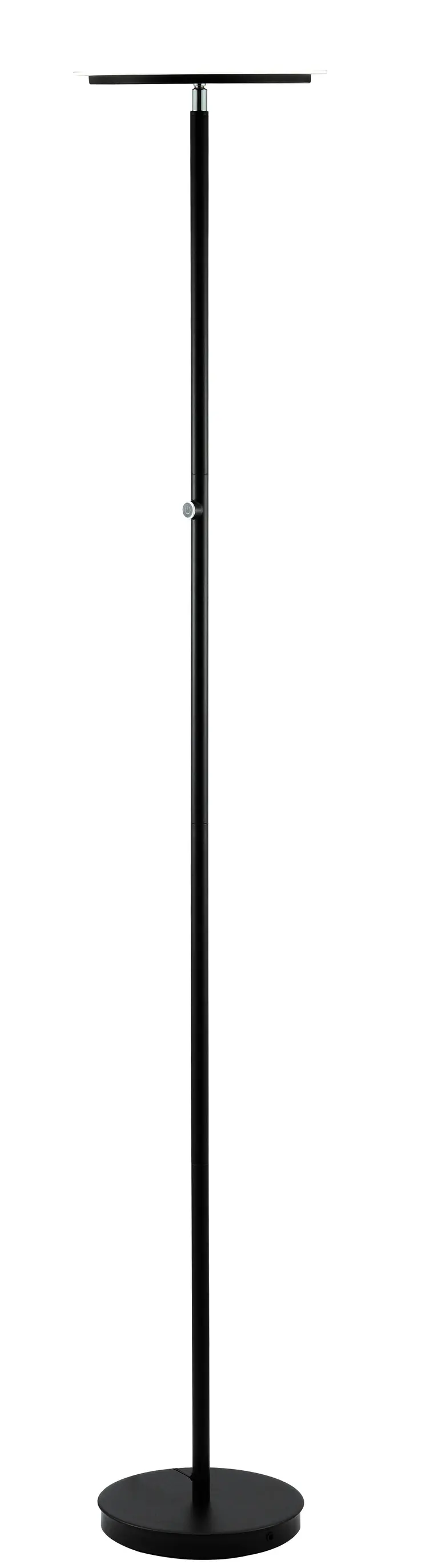 Black Metal Led Touch Floor Lamp