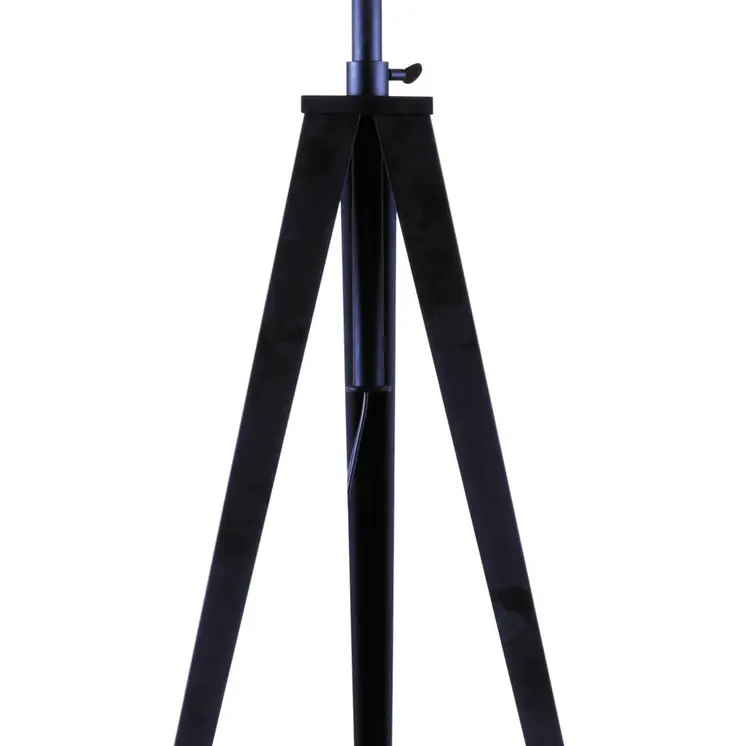 White And Black Metal Tripod Floor Lamp