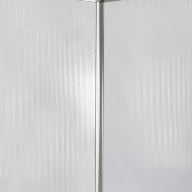 71" White Iron Folding Three Panel Screen Room Divider
