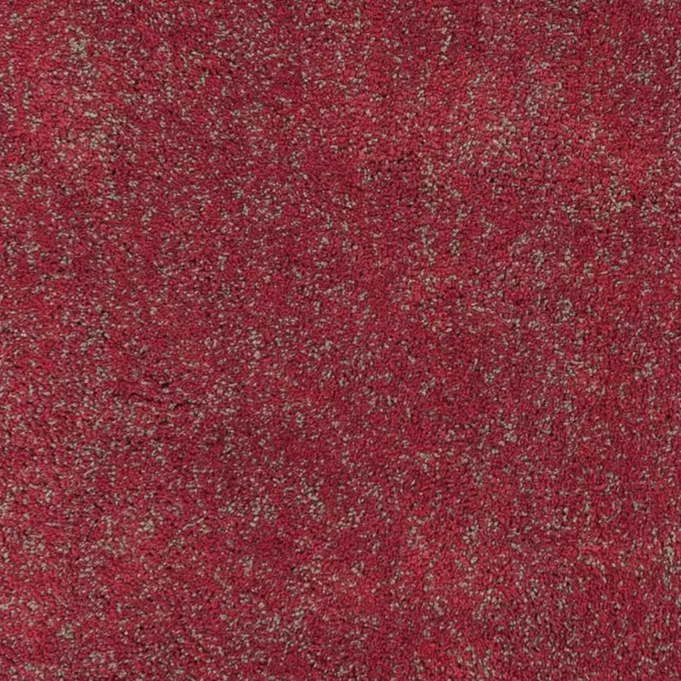 8' Round  Polyester Red Heather Area Rug
