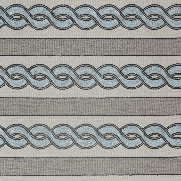 6' X 9' Ivory Hand Hooked Area Rug