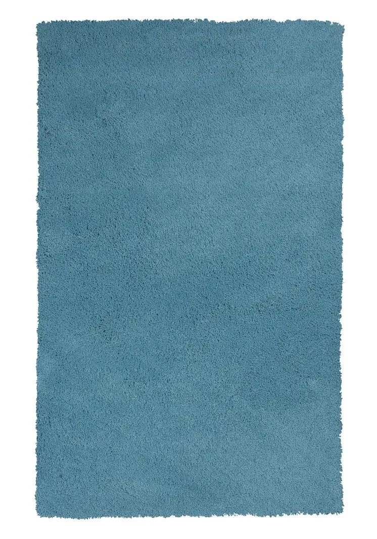 8' X 10' Blue Shag Hand Woven Area Rug
