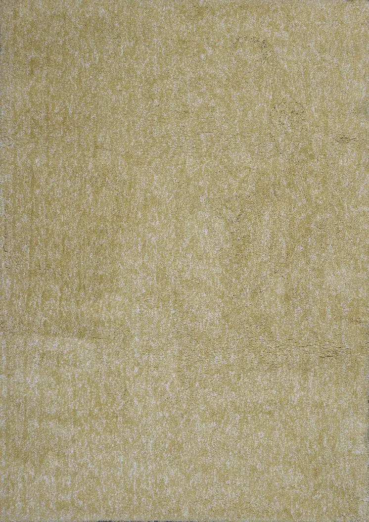 8' X 10' Yellow Shag Hand Woven Area Rug