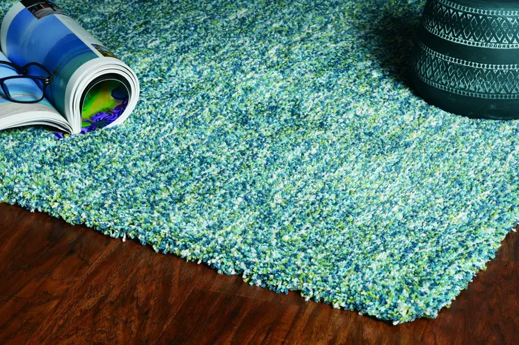 8' X 10' Seafoam Heather Indoor Shag Rug