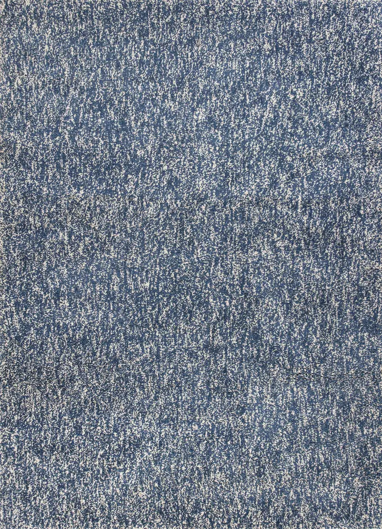 8' X 10' Indigo Shag Hand Woven Area Rug