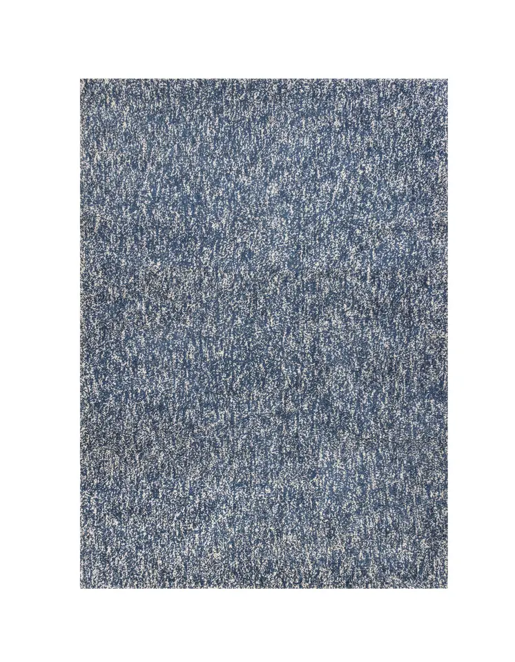 8' X 10' Indigo Shag Hand Woven Area Rug