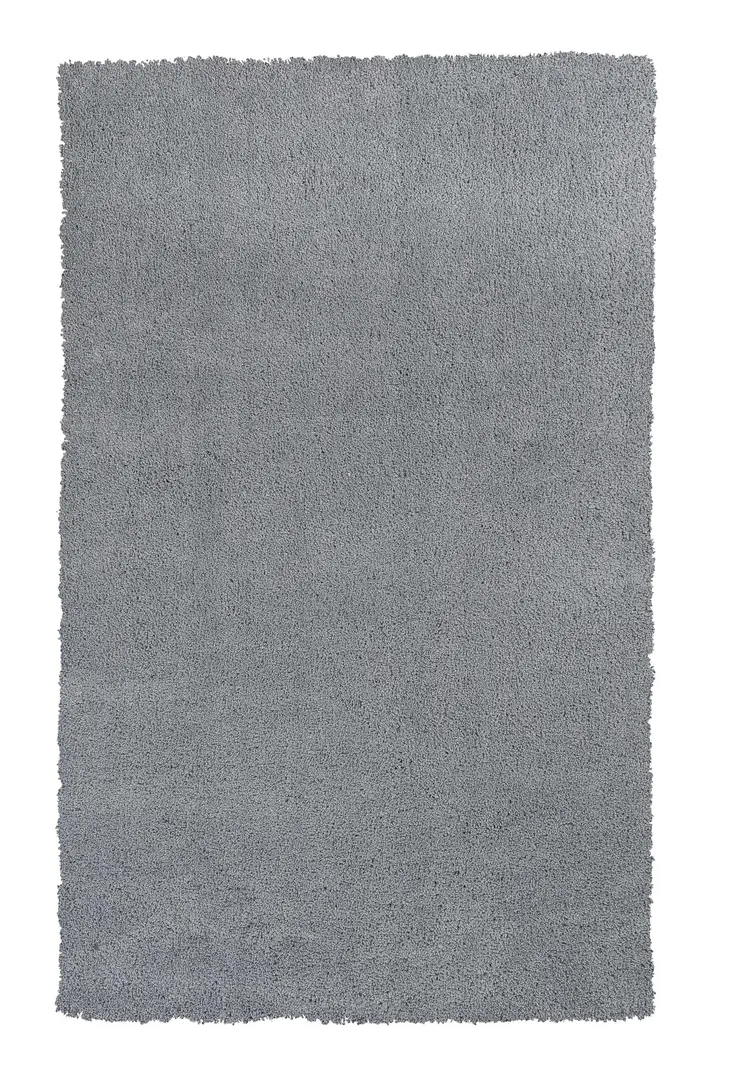 8' X 10' Gray Shag Hand Woven Area Rug