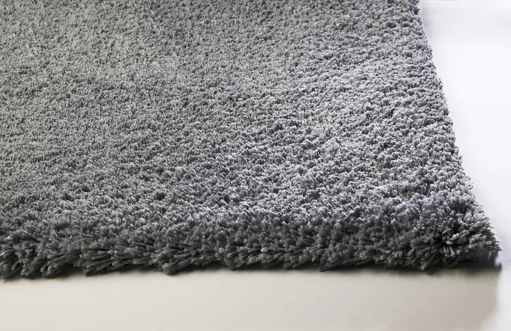8' X 10' Gray Shag Hand Woven Area Rug