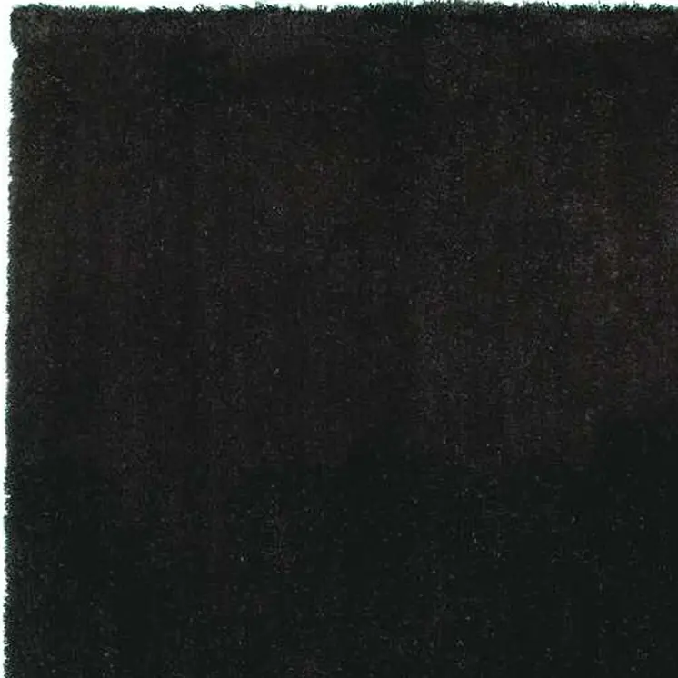 8' X 10' Espresso Shag Hand Woven Area Rug