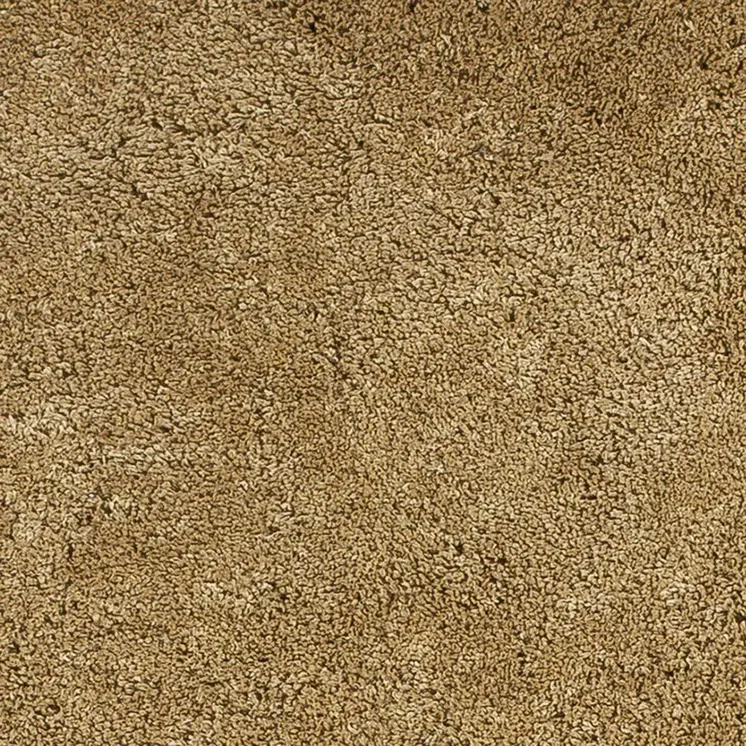 8' X 10' Gold Shag Hand Woven Area Rug