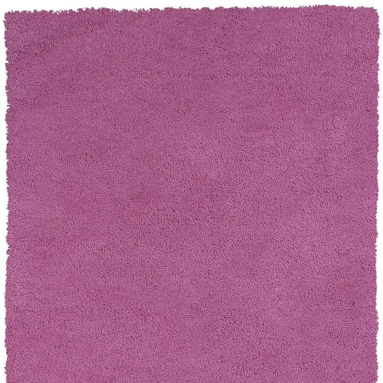 8' X 10' Hot Pink Shag Hand Woven Area Rug