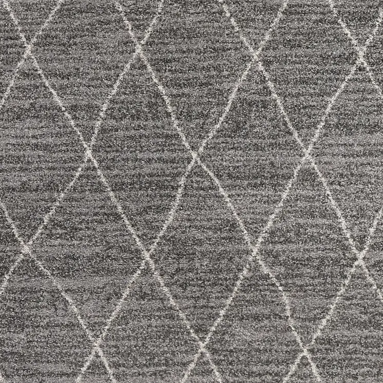 8' X 11' Gray And Light Gray Geometric Area Rug