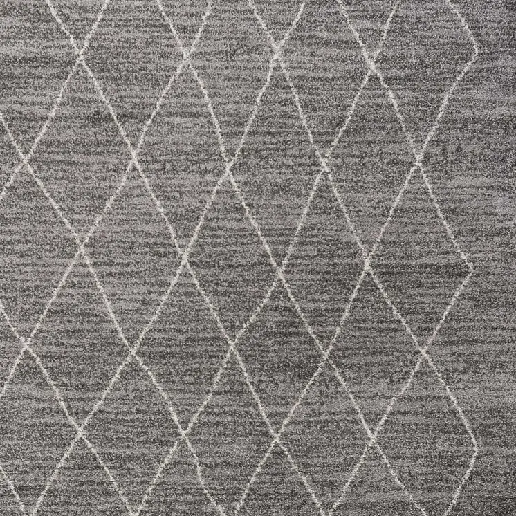 8' X 11' Gray And Light Gray Geometric Area Rug