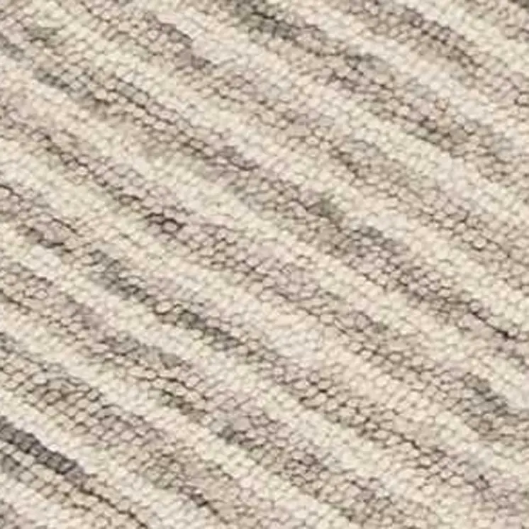 8' X 10' Ivory and Gray Wool Geometric Hand Tufted Area Rug