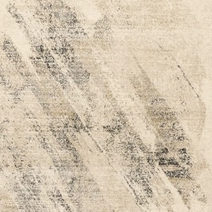 8' X 10' Gray And Ivory Abstract Area Rug