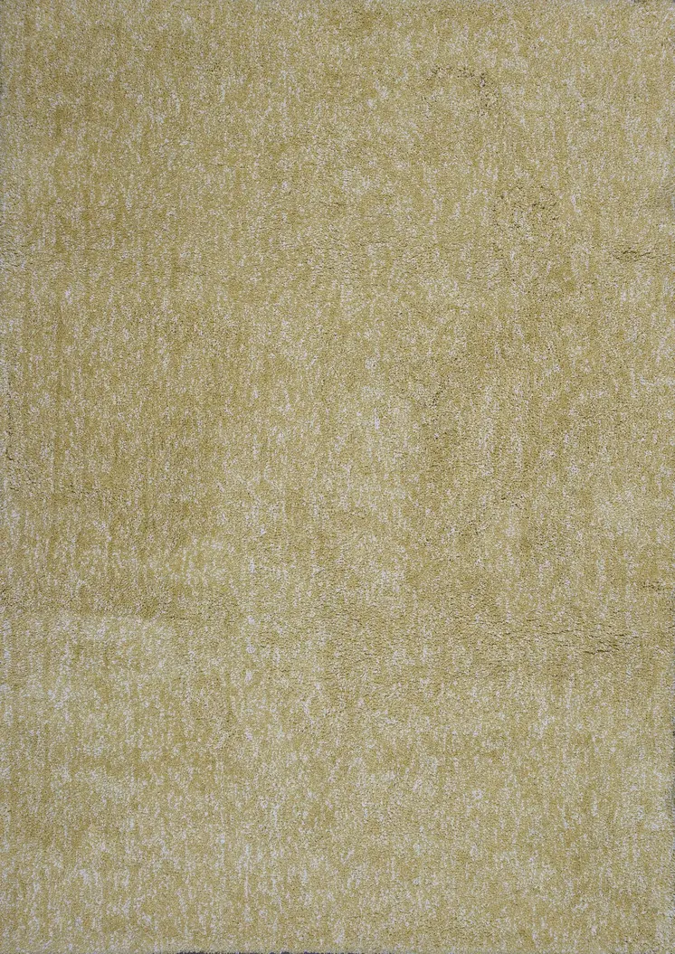 8' X 11' Yellow Shag Hand Woven Area Rug