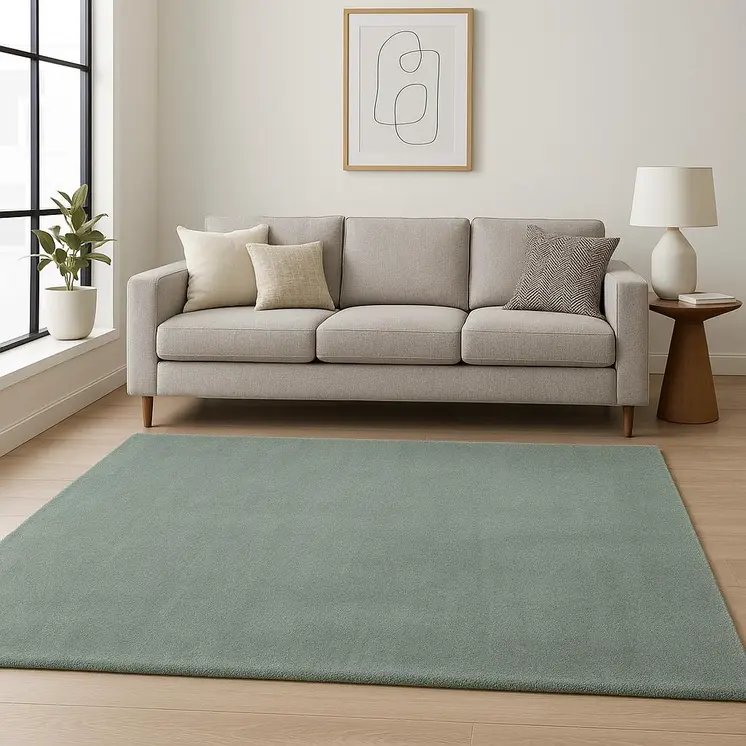 8' X 11' Gray Shag Hand Woven Area Rug