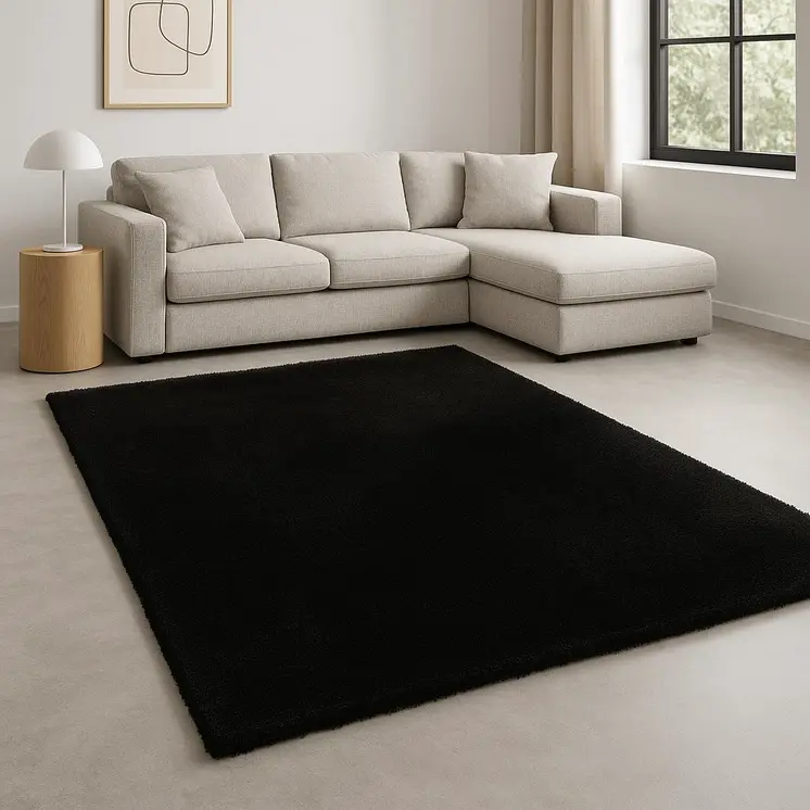 8' X 11' Brown Shag Hand Woven Area Rug