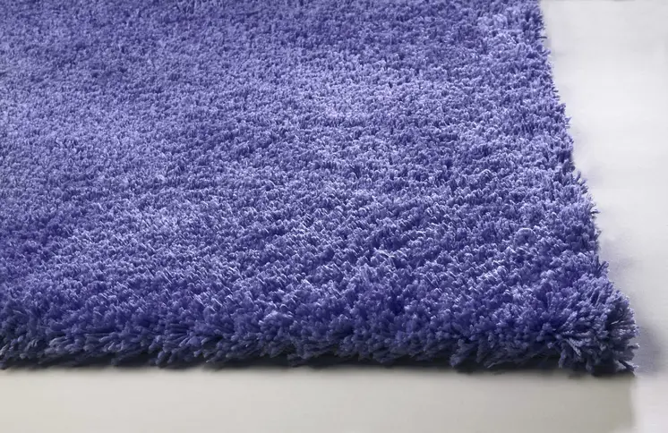 8' X 11' Purple Shag Hand Woven Area Rug