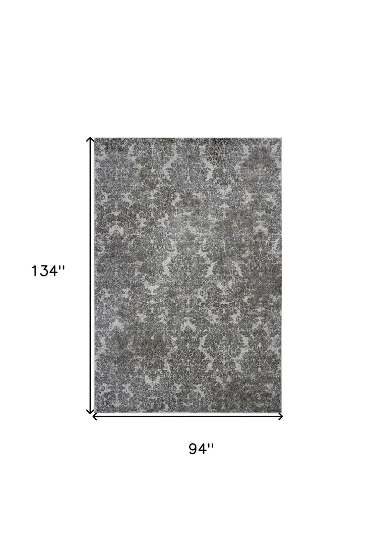 7' X 11'  Viscose Ivory Or Sand Area Rug