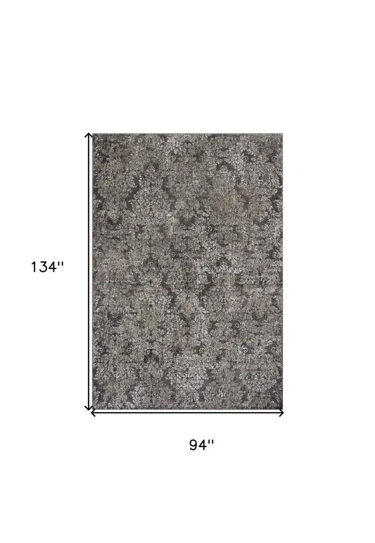 7' X 11'  Viscose Taupe Or  Sand Area Rug
