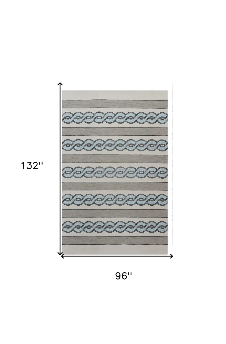 8' X 11'  Uv Treated Polypropylene Ivory Or Spa Area Rug