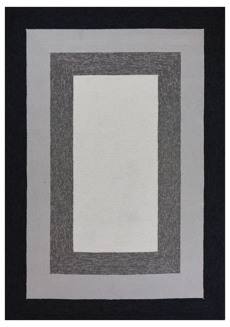 8' X 11'  Uv Treated Polypropylene Charcoal Area Rug