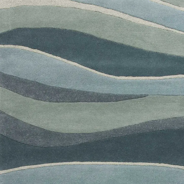 8' X 10' 6 Wool Ocean Area Rug