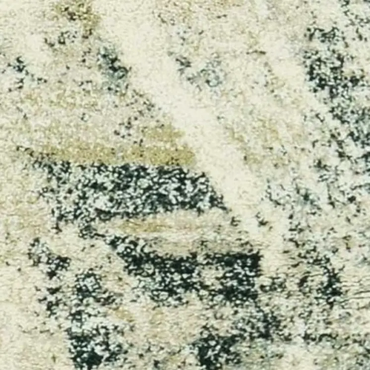 9' X 13' Ivory And Gray Abstract Area Rug
