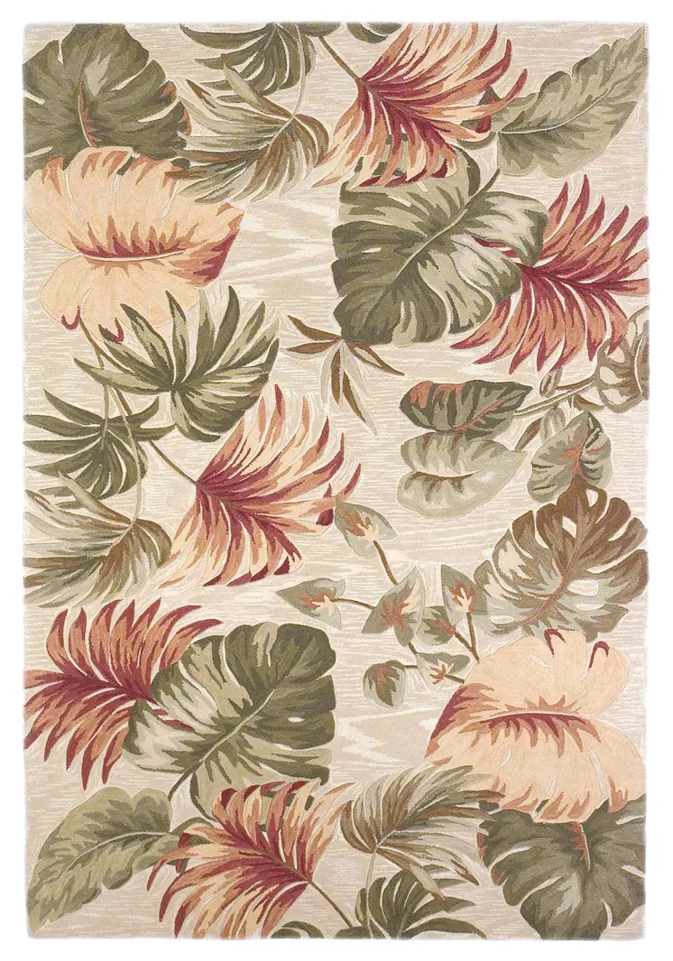 7' X 9'  Wool Beige Area Rug