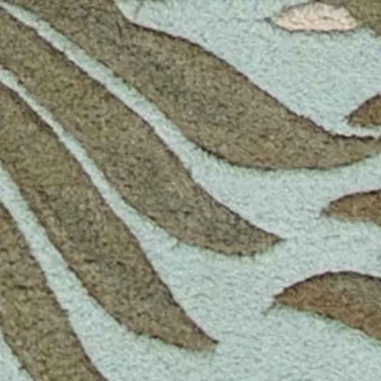 8' X 10' 6 Wool Aqua Area Rug