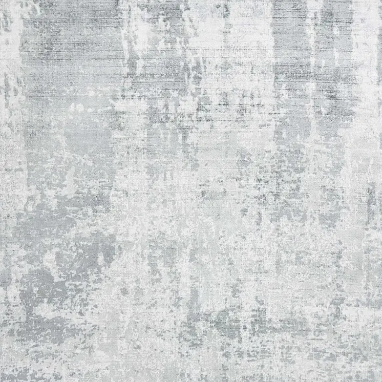 8' X 10' Gray And Light Gray Abstract Hand Loomed Area Rug