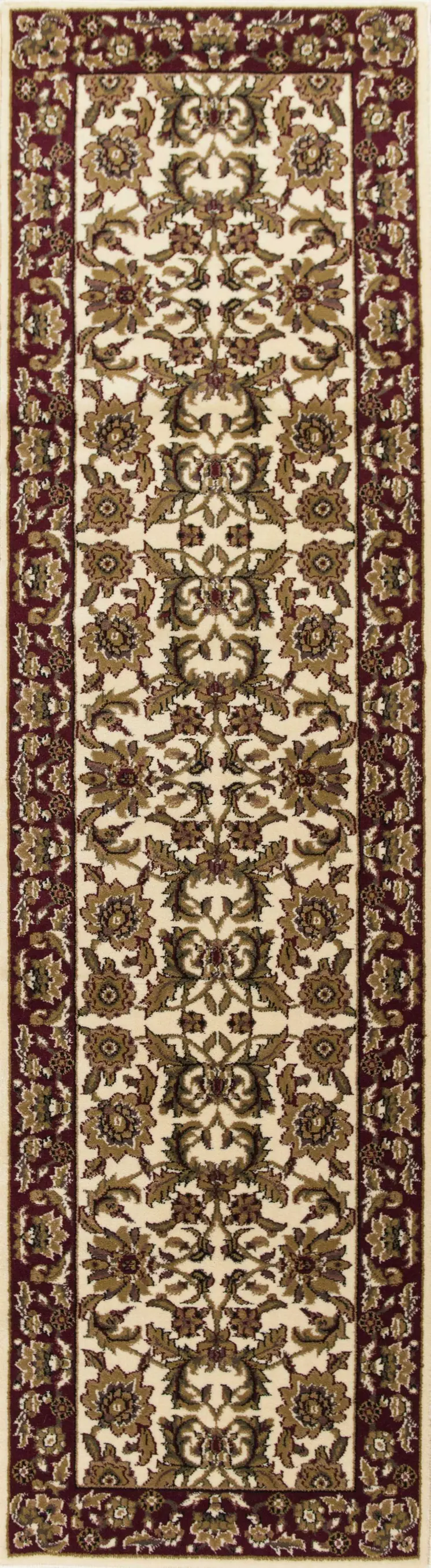 9' X 13'  Polypropylene Ivory Or Red Area Rug