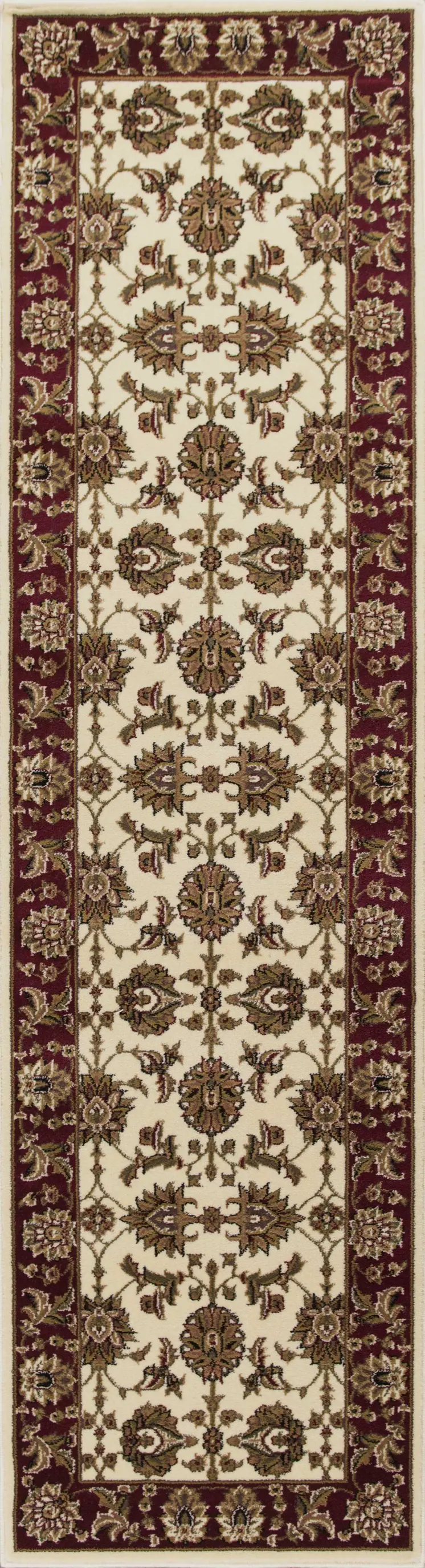 9' X 13'  Polypropylene Ivory Or Red Area Rug