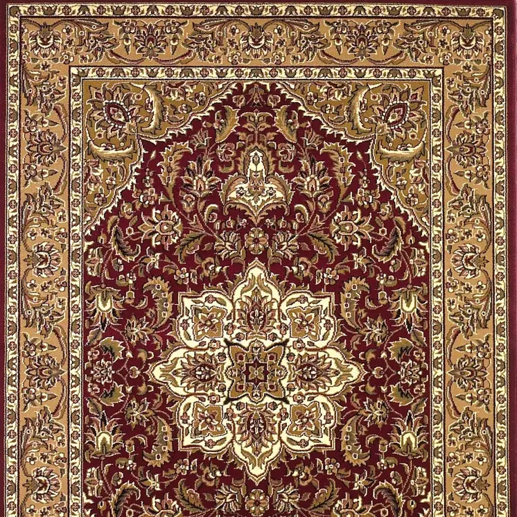 9' X 13'  Polypropylene Red Or  Beige Area Rug