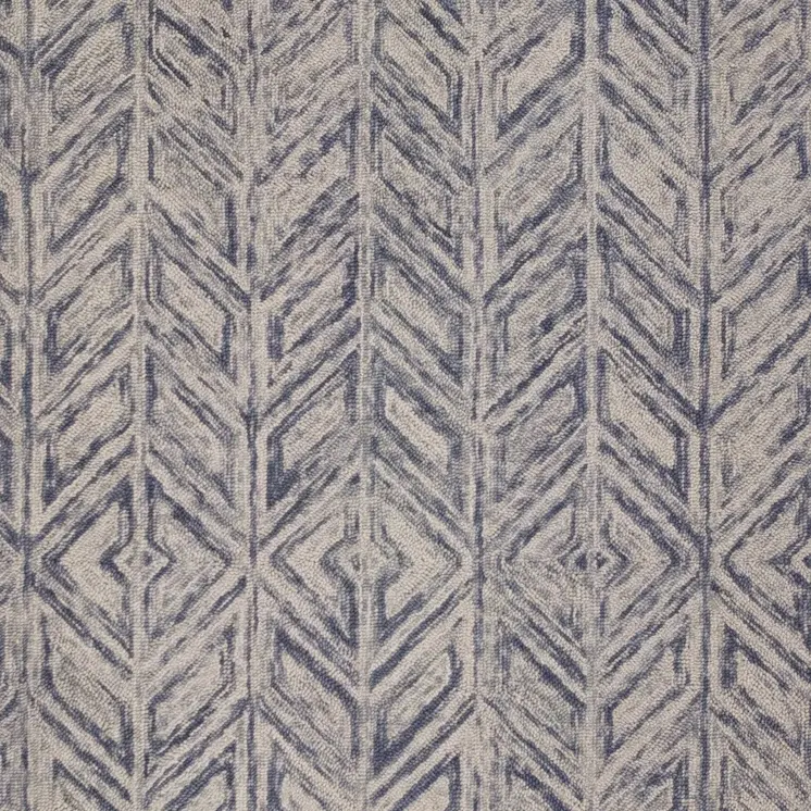 9' X 12' Blue Wool Hand Tufted Area Rug