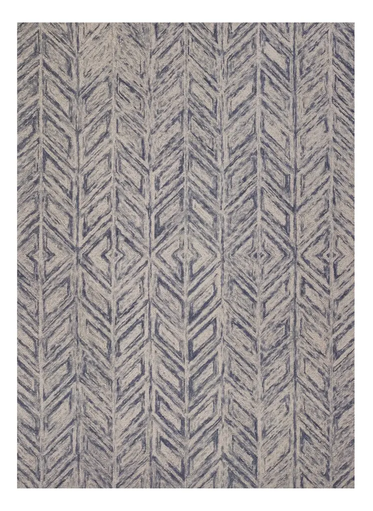 9' X 12' Blue Wool Hand Tufted Area Rug