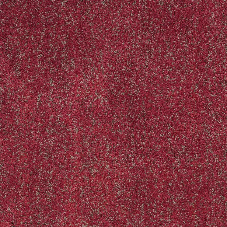 9' X 13' Red Shag Hand Woven Area Rug